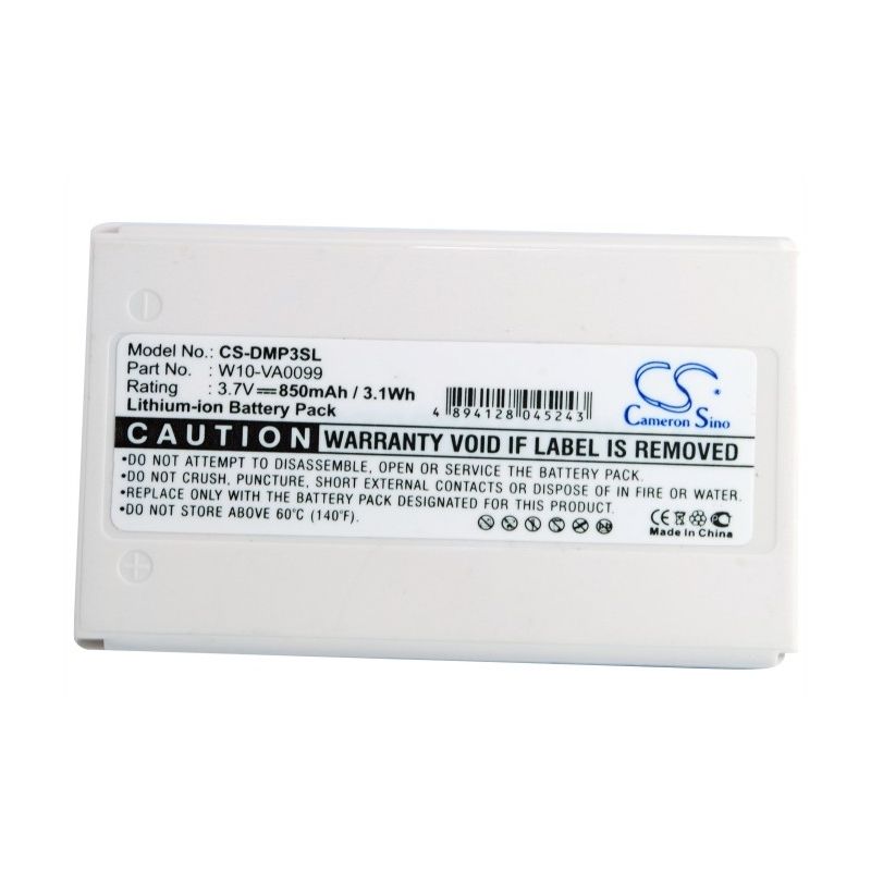 Li-ion Battery fits Minon, Dmp-3, Minon 3.7V, 850mAh Media Player Cameron Sino Technology Limited