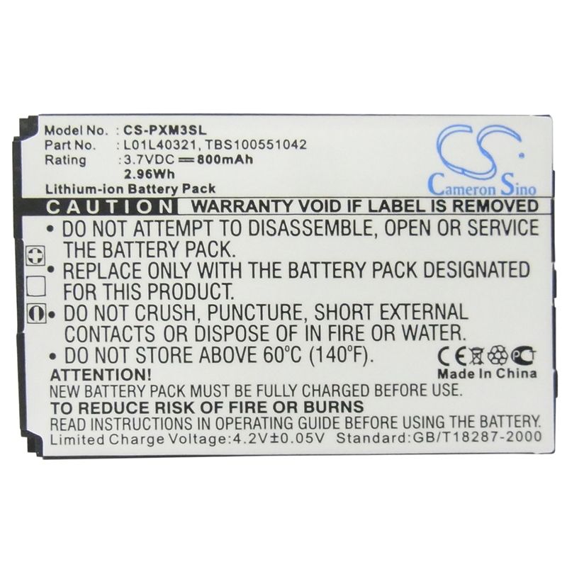 Li-ion Battery Fits Pioneer, Gex-xmp3, Xmp3h1, Xmp3i 3.7v, 800mah Media Player Cameron Sino Technology Limited