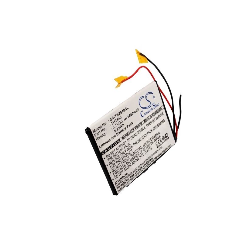 Li-ion Battery fits Thompson, Pdp2840 Mp3 Player, Thompson 3.7V, 1600mAh Media Player Cameron Sino Technology Limited