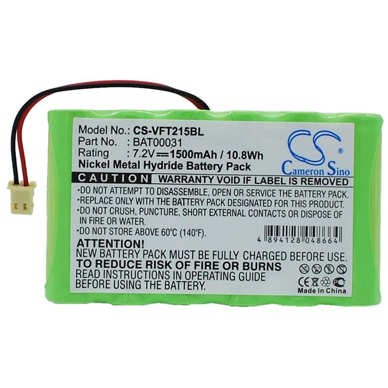 Ni-MH Battery fits Verifone, Nurit 2159, Verifone 7.2V, 1500mAh Payment Terminal Cameron Sino Technology Limited