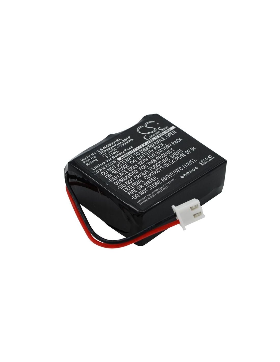 Li-ion Battery fits Ratiotec, Soldi Smart, Soldi Smart Banknote Tester, 11.1V, 700mAh Payment Terminal Cameron Sino Technology Limited