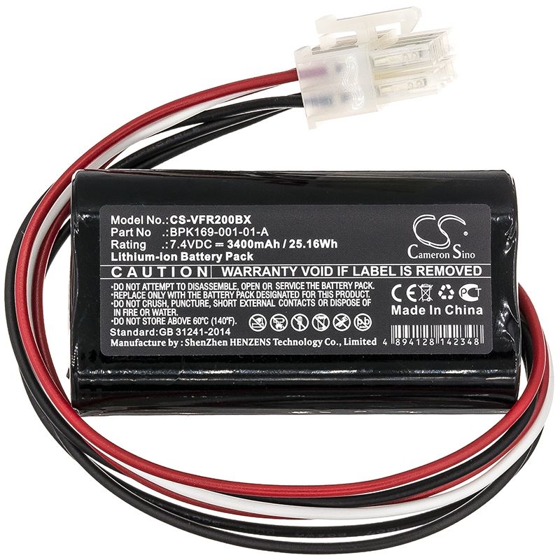 Li-ion Battery fits Verifone, Pca169-001-01, Pca169-404-01-a, Ruby 2 7.4V, 3400mAh Payment Terminal Cameron Sino Technology Limited