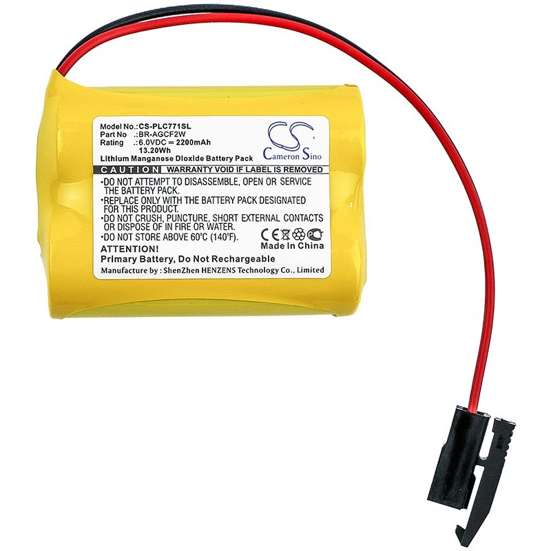 Li-MnO2 Battery fits Ge, A06b-6093-k001, A98l-0031-0011/l, Fanuc A98l-0031-0011/l 6.0V, 2200mAh PLC Cameron Sino Technology Limited