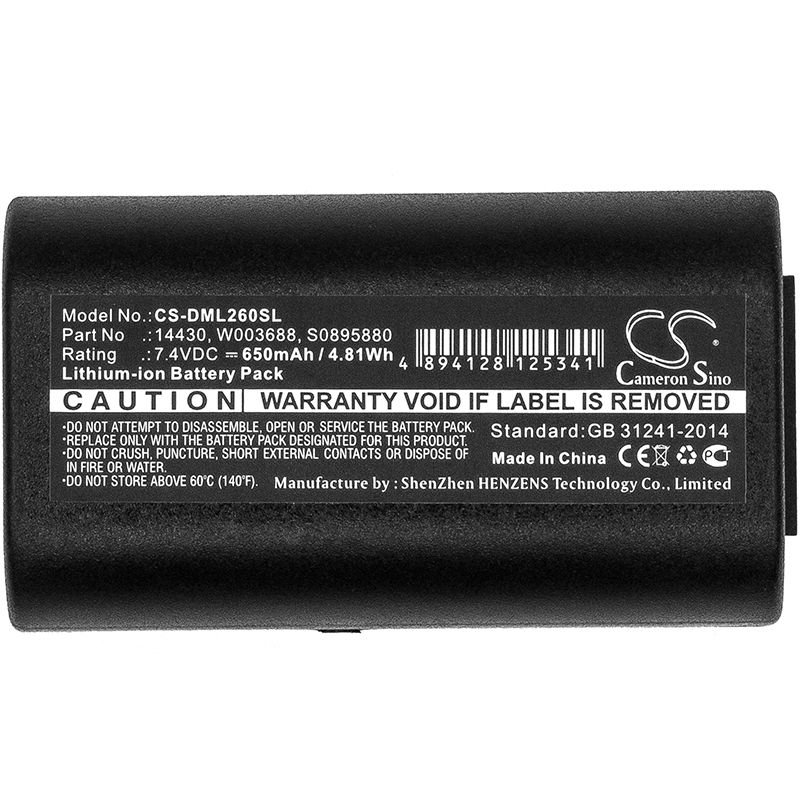 Li-ion Printer Battery Fits 3m, Pl200, Dymo, 260p 7.4v, 650mah Portable Printer Cameron Sino Technology Limited