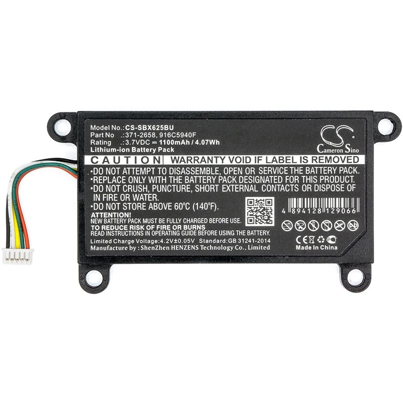 Li-ion Battery fits Sun, Blade Raid Card 5, Blade X6250, Xeon E5450 3.7V, 1100mAh RAID Controller Cameron Sino Technology Limited