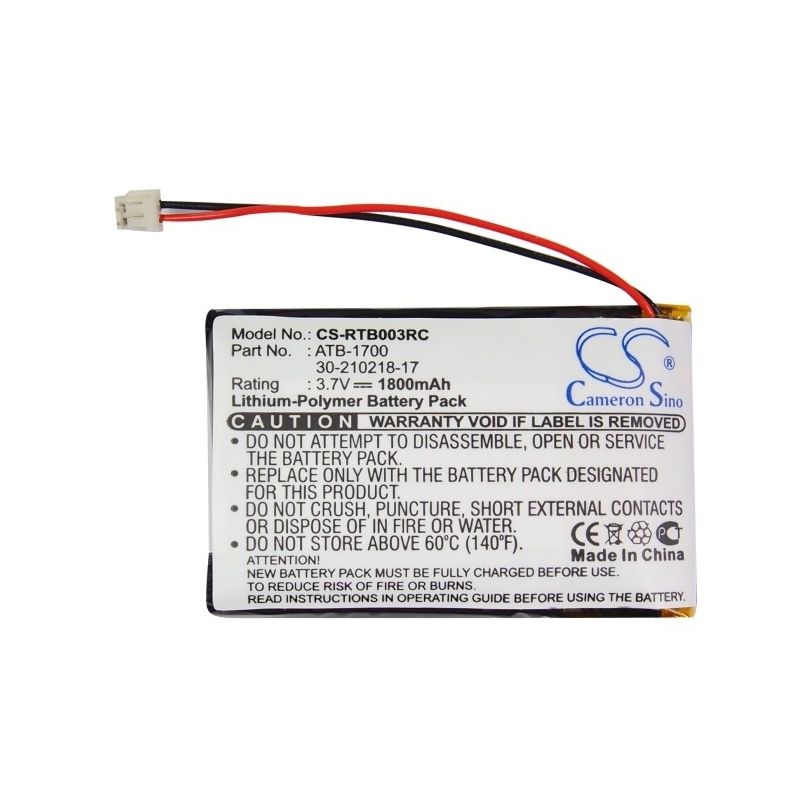 Li-ion Battery Fits Rti, T3v, T3-v, T3-v+ 3.7v, 1800mah Remote Control Cameron Sino Technology Limited