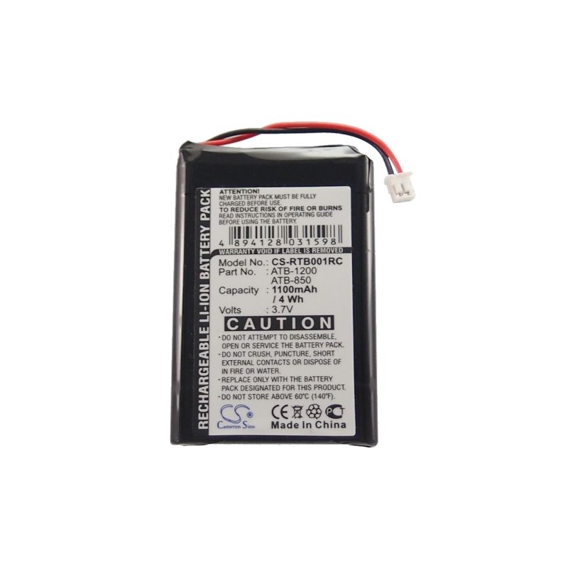 Li-ion Battery Fits Rti, T2b, T2c, T2cs 3.7v, 1100mah Remote Control Cameron Sino Technology Limited