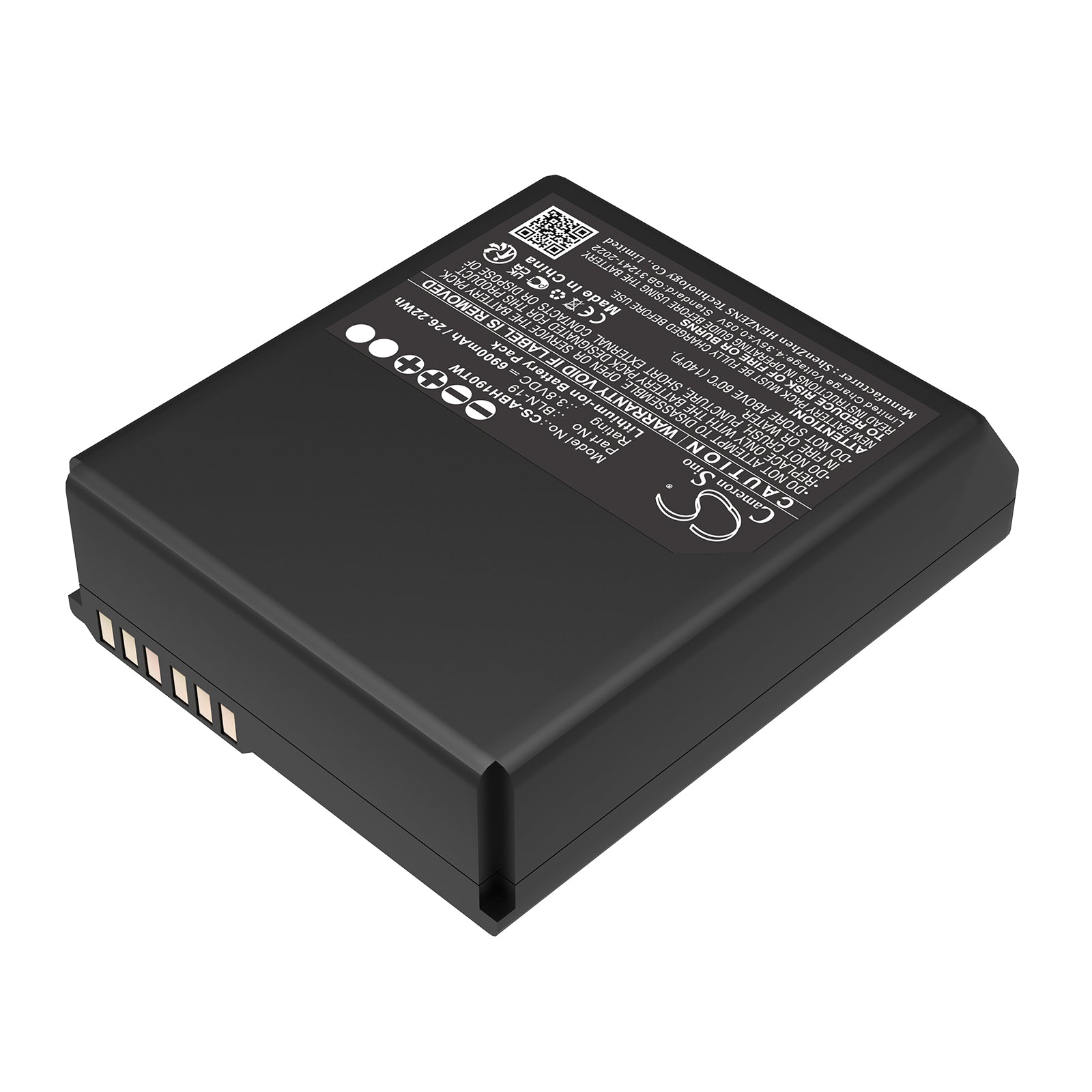3.8V, Li-ion, 6900mAh, Battery fits Airbus BLN-19, 26.22Wh Two-Way Radio Cameron Sino Technology Limited