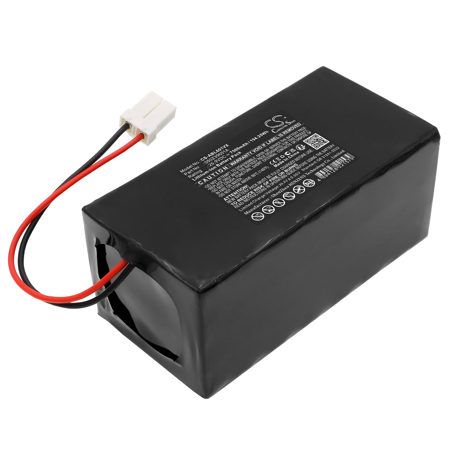 25.9V, Li-ion, 7500mAh, Battery fits Ambrogio AM060L0V9Z, L60 Elite S+, 194.25Wh Lawn Mowers Cameron Sino Technology Limited