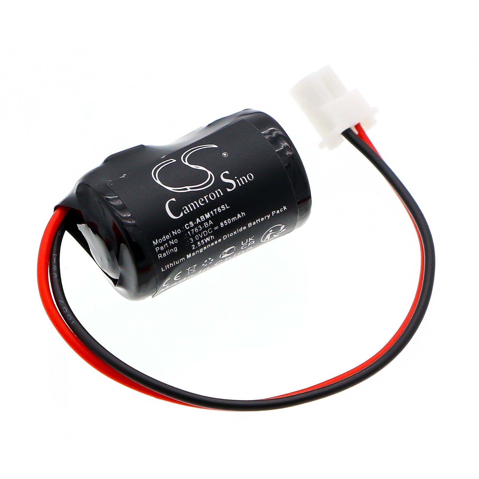 3V, Li-MnO2, 850mAh, Battery fits Allen Bradley MicroLogix 1100, 2.55Wh PLC Cameron Sino Technology Limited