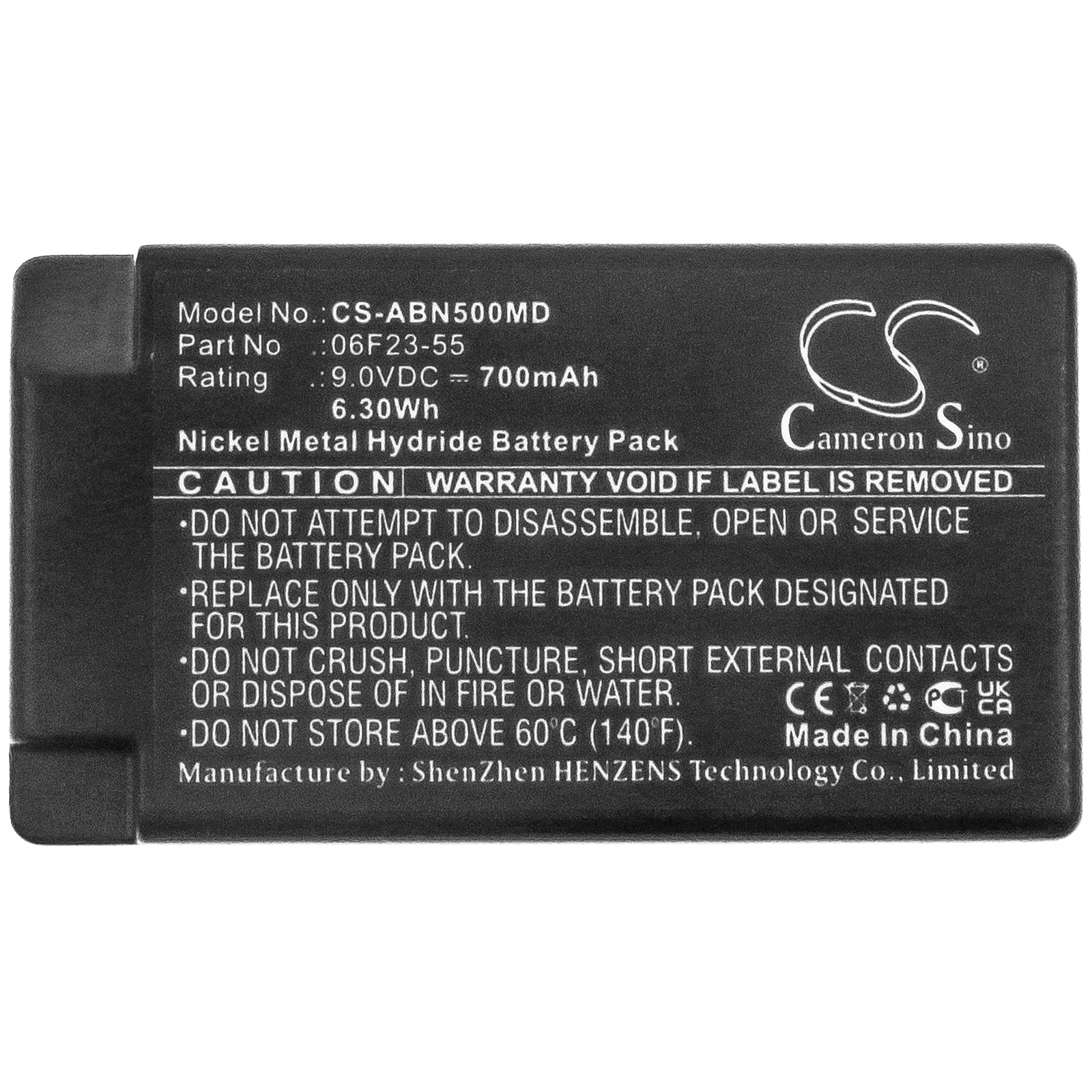 Ni-MH, Medical Battery fits Abbott An-500, I-stat 1, 9.0V, 700mAh Medical Cameron Sino Technology Limited