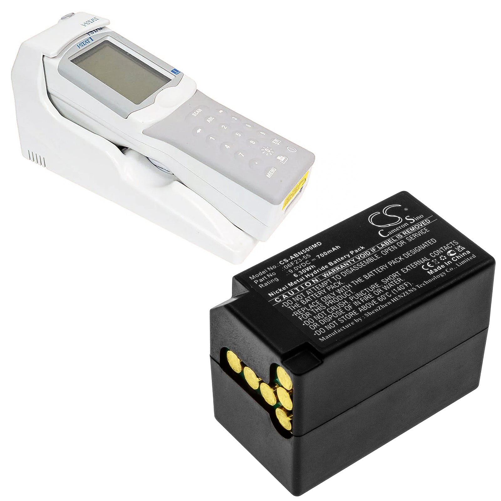 Ni-MH, Medical Battery fits Abbott An-500, I-stat 1, 9.0V, 700mAh Medical Cameron Sino Technology Limited