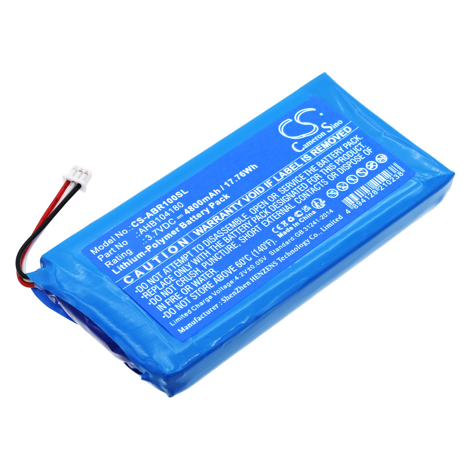 Li-Polymer, Game Console Battery fits Anbernic Rg Cube, Rg Cube Retro, 3.7V, 4800mAh Game Console Cameron Sino Technology Limited
