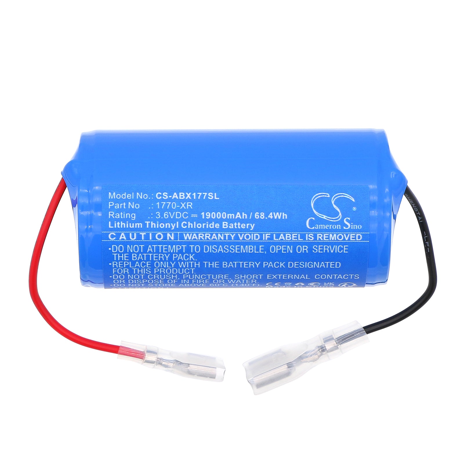 3.6V, Li-SOCl2, 19000mAh, Battery fits Allen-Bradley 1700-XR, 1770-XR, 68.4Wh PLC Cameron Sino Technology Limited