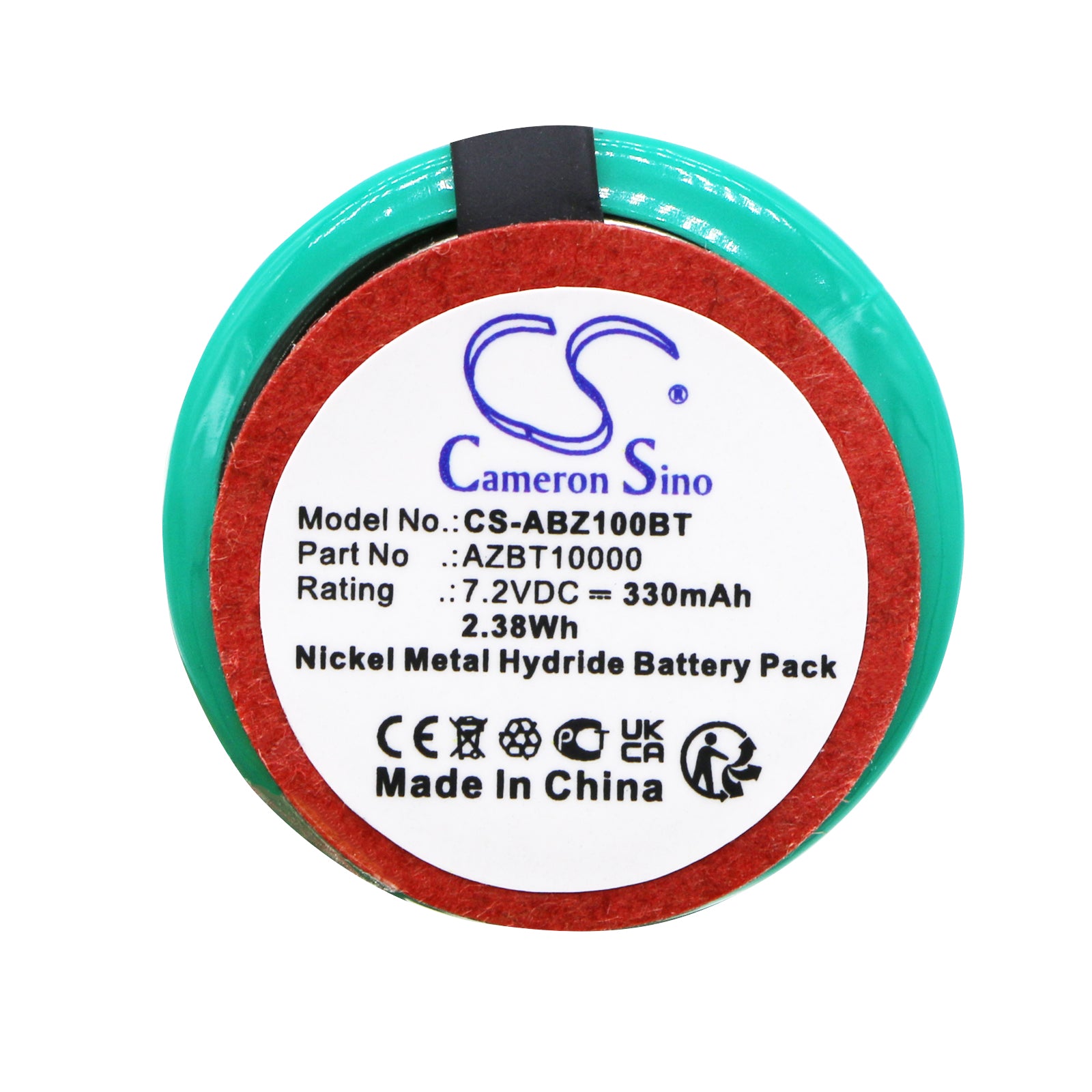 Ni-MH, Alarm System Battery fits Abus Azsg10000, Azsg10001, 7.2V, 330mAh Alarm System Cameron Sino Technology Limited