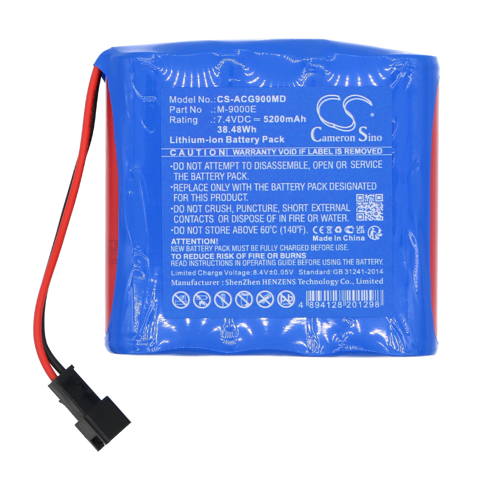 Li-ion, Medical Battery fits Aricon M9000e, M-9000e, 7.4V, 5200mAh Medical Cameron Sino Technology Limited