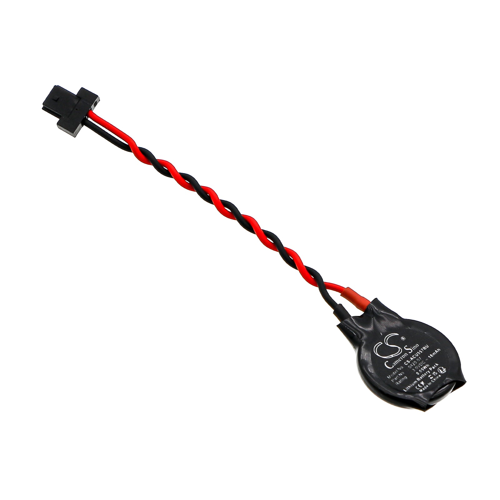 3V, Lithium, 18mAh, Battery fits Acer Aspire 5570, 0.05Wh CMOS / BackUp Cameron Sino Technology Limited