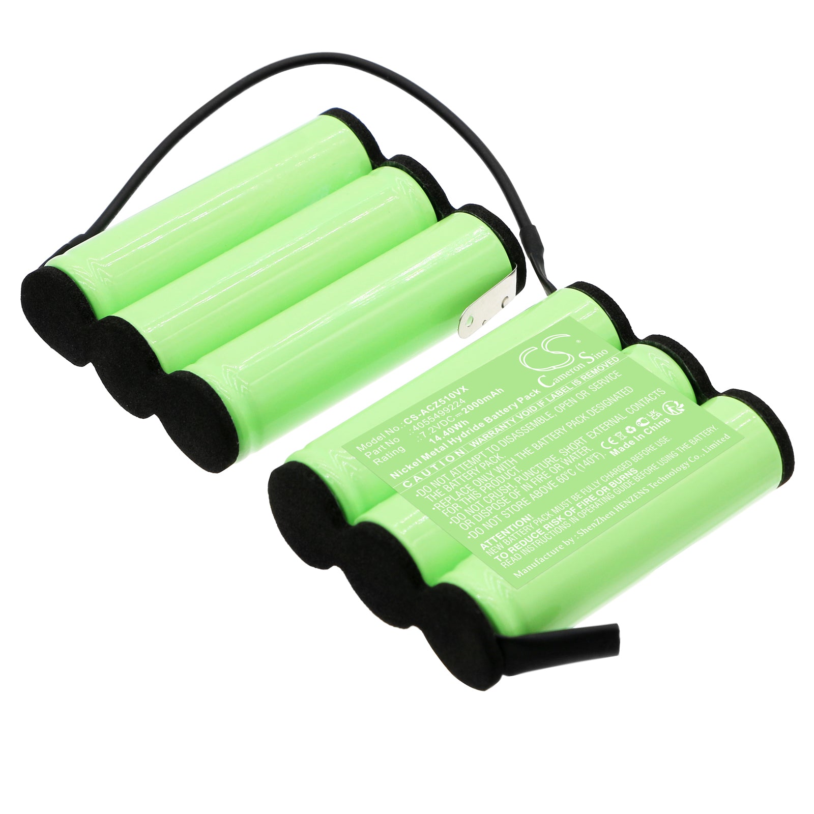 Ni-MH, Vacuum Battery fits Aeg Zb5106, 7.2V, 2000mAh Vacuum Cameron Sino Technology Limited