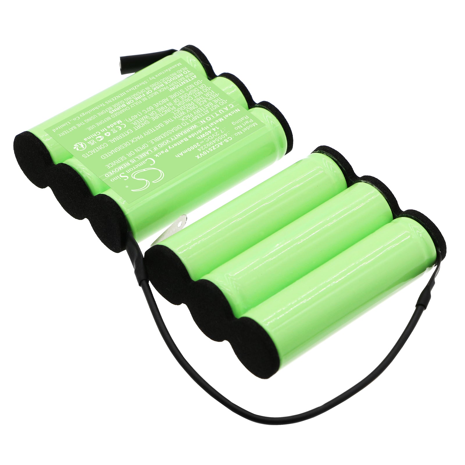 Ni-MH, Vacuum Battery fits Aeg Zb5106, 7.2V, 2000mAh Vacuum Cameron Sino Technology Limited