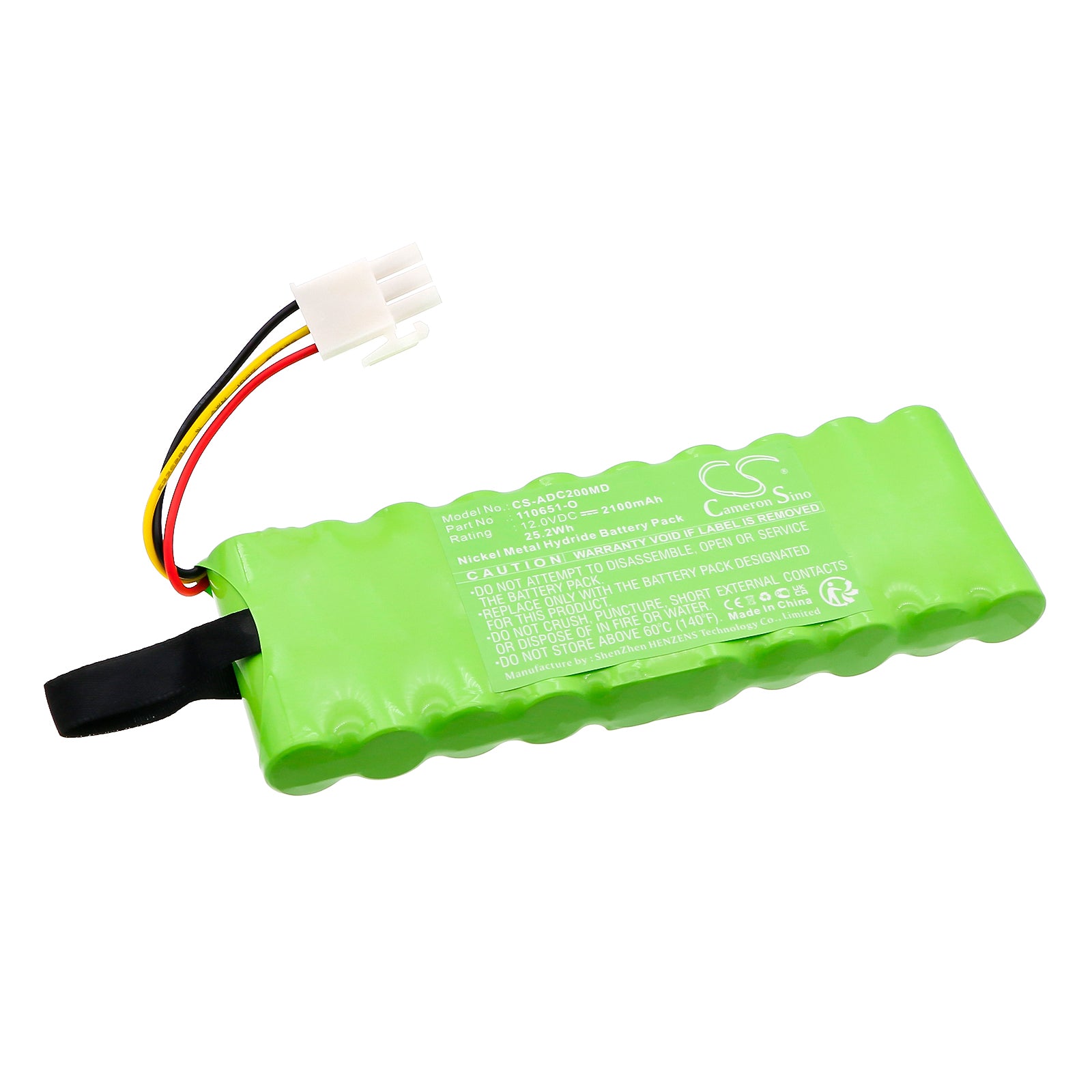 12V, Ni-MH, 2100mAh, Battery fits Asskea DC20, DC30, 25.2Wh Medical Cameron Sino Technology Limited