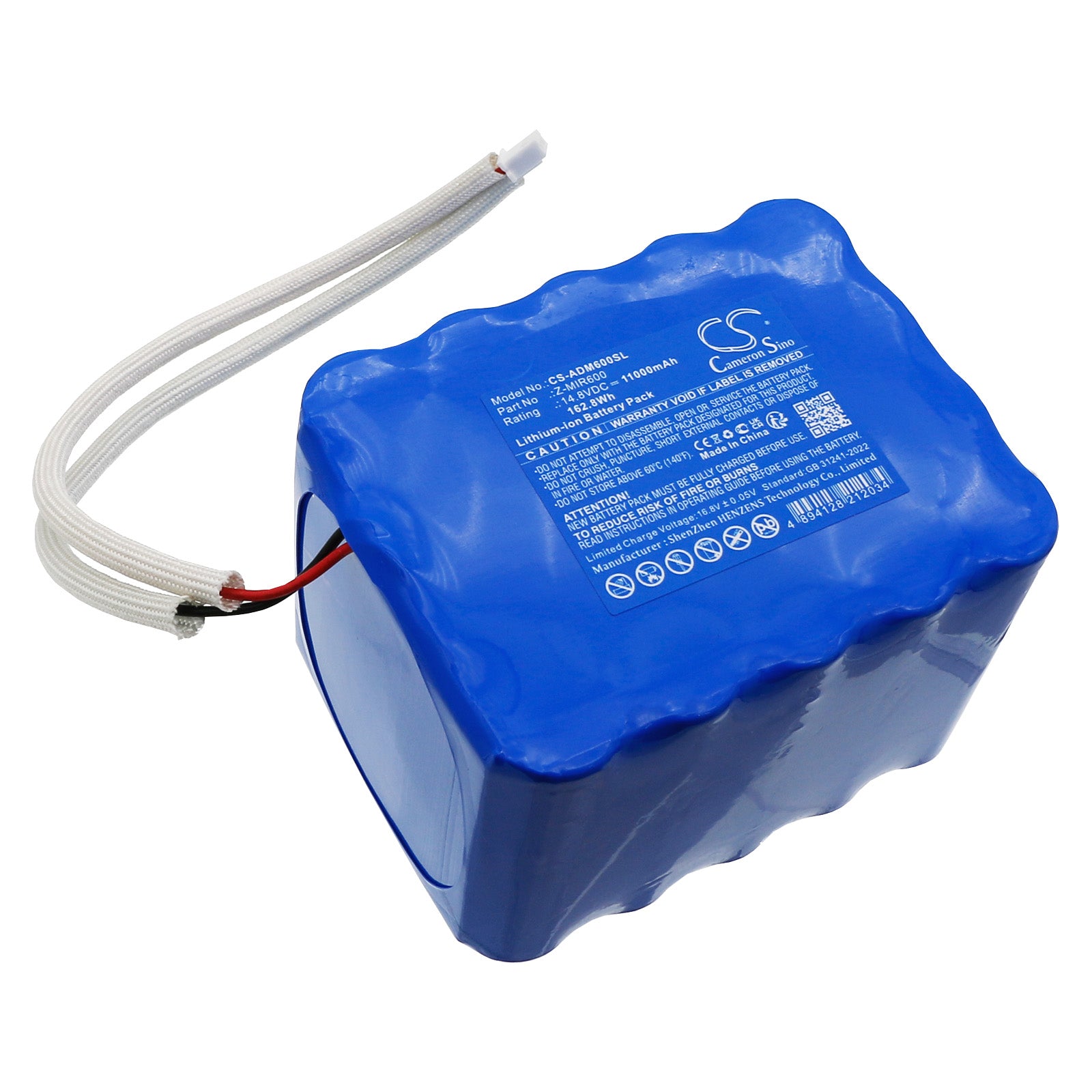 14.8V, Li-ion, 11000mAh, Battery fits American DJ Mirage Q6 IP, 162.8Wh Lighting & Studio Cameron Sino Technology Limited