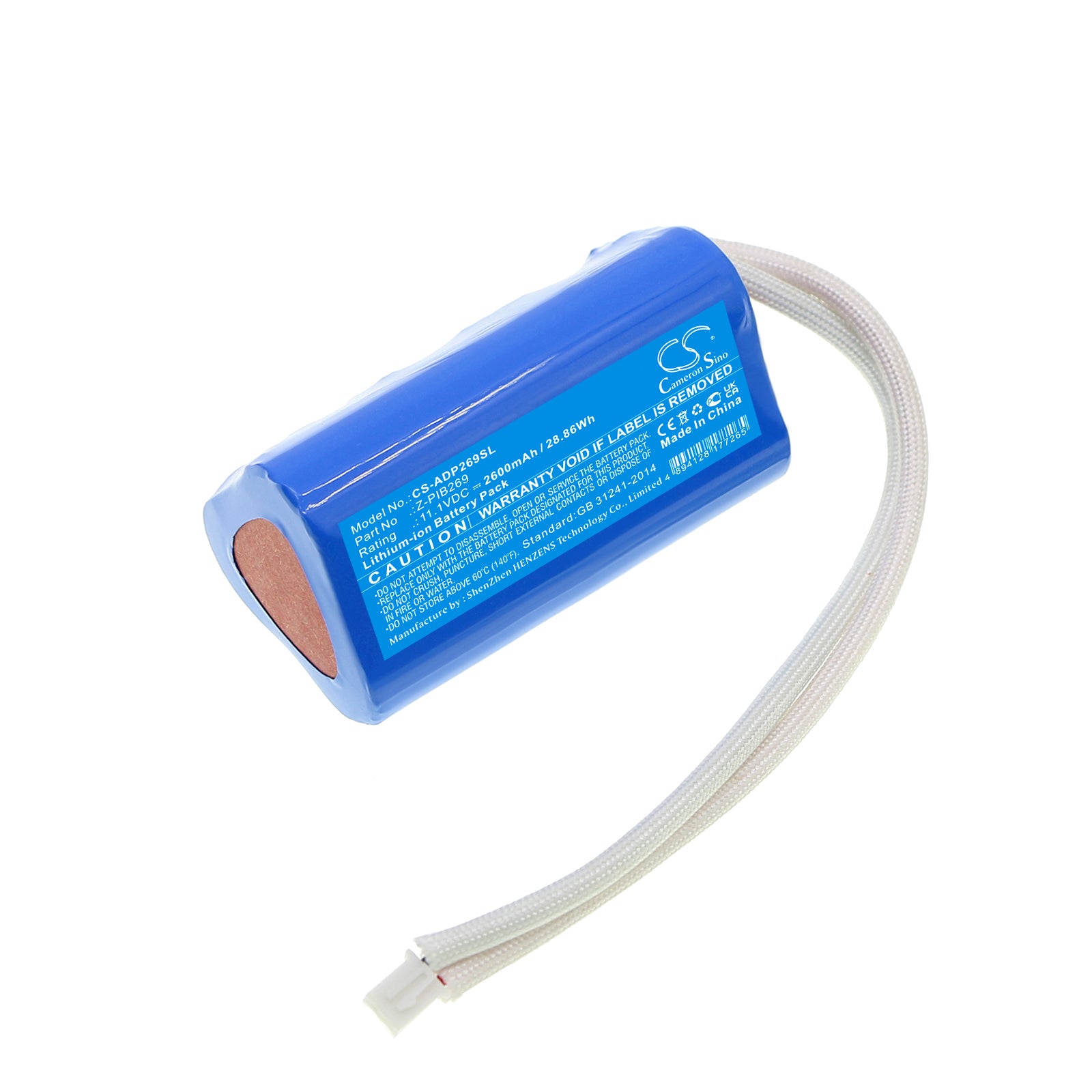 Li-ion, Lighting & Studio Battery fits American Dj Pinpoint Gobo, Pinpoint Gobo Color, 11.1V, 2600mAh Lighting & Studio Cameron Sino Technology Limited