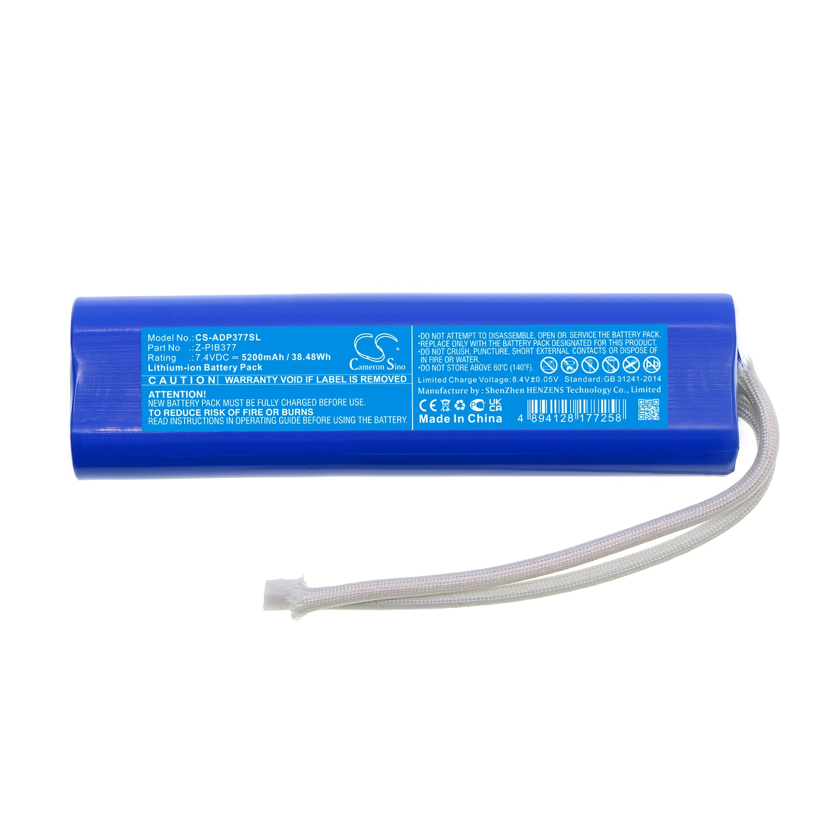 Li-ion, Lighting & Studio Battery fits American Dj Pinpoint Gobo, Pinpoint Gobo Color, 7.4V, 5200mAh Lighting & Studio Cameron Sino Technology Limited