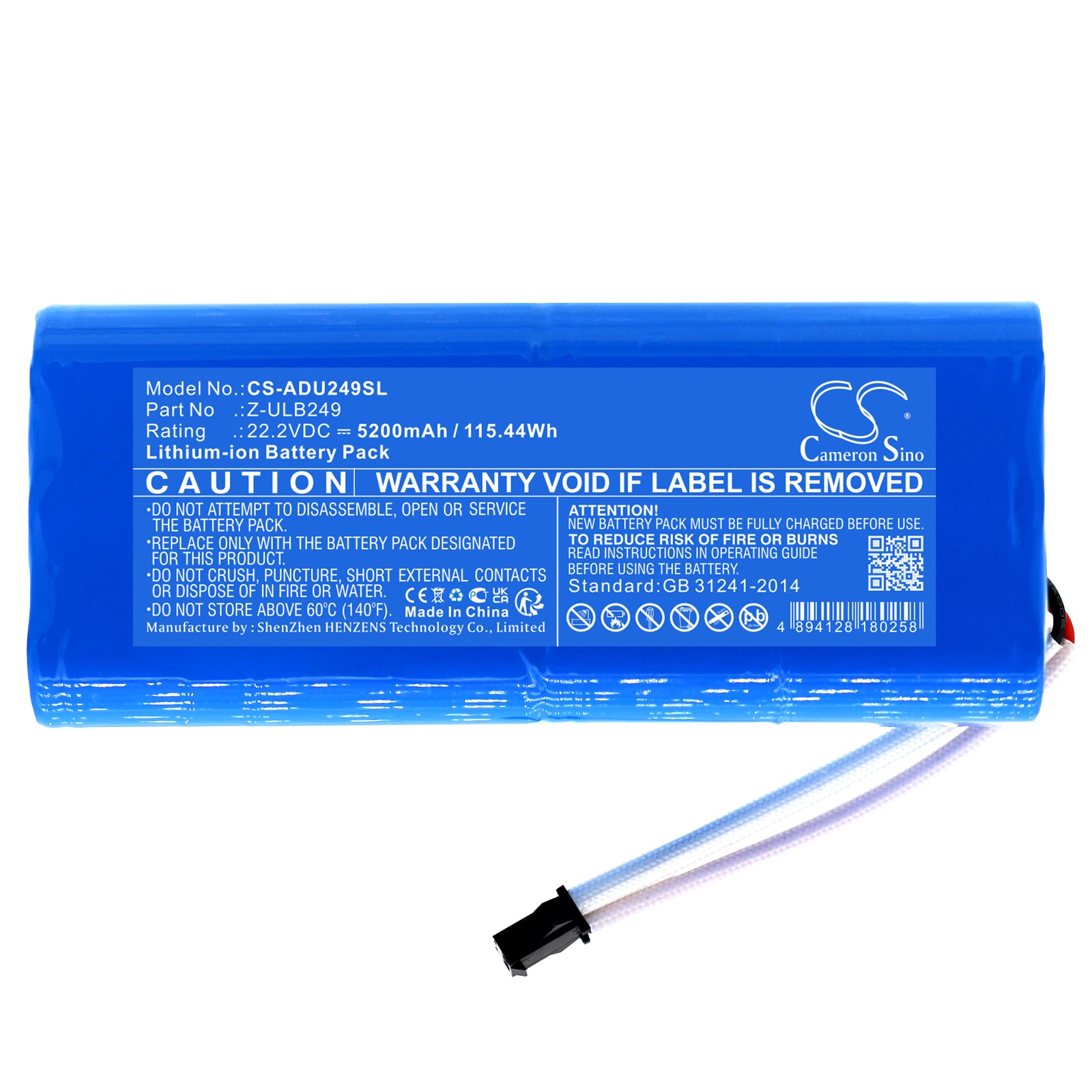 Li-ion, Lighting & Studio Battery fits American Dj Ultra Go Par7x, 22.2V, 5200mAh Lighting & Studio Cameron Sino Technology Limited