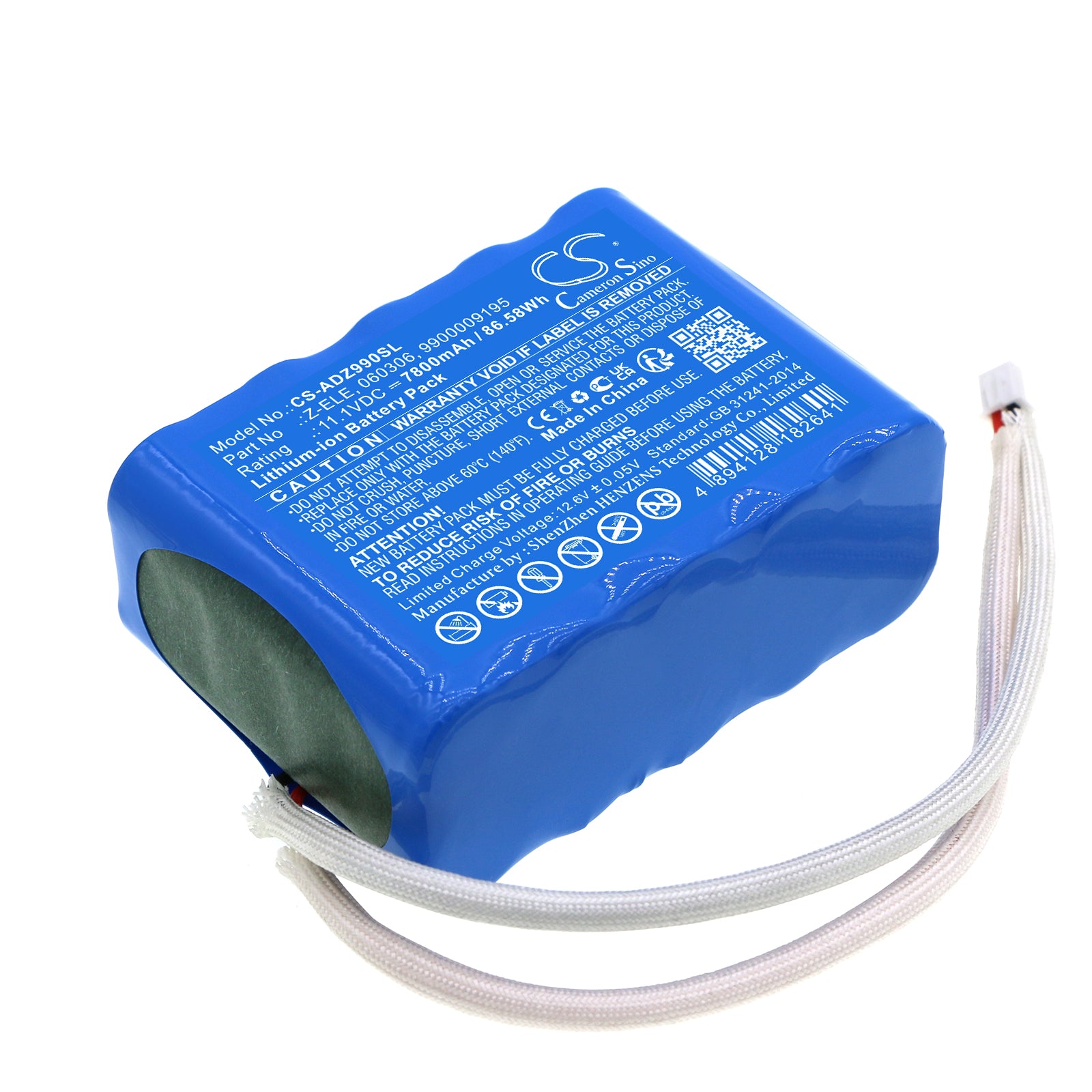Li-ion, Lighting & Studio Battery fits American Dj Element, 11.1V, 7800mAh Lighting & Studio Cameron Sino Technology Limited
