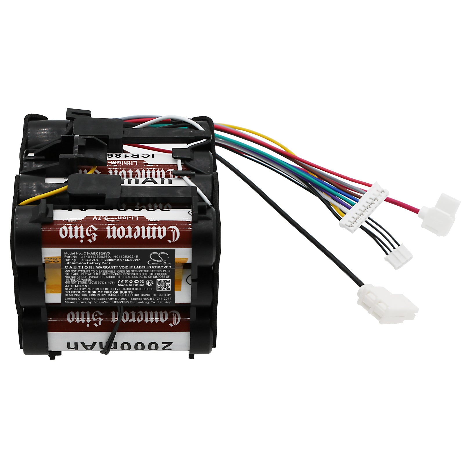 Li-ion, Vacuum Battery fits Electrolux Cx 8 2 80 Db, Cx 8 2 80 O, 33.3V, 2000mAh Vacuum Cameron Sino Technology Limited