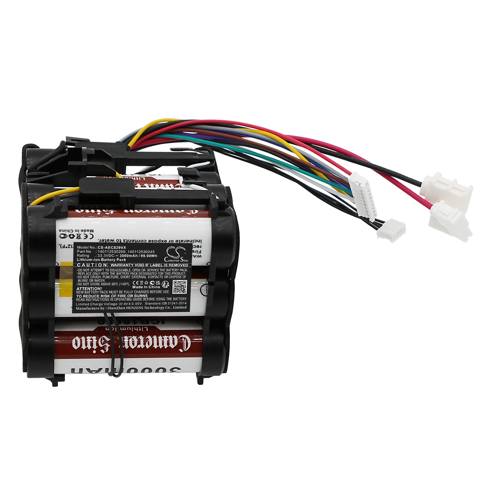 Li-ion, Vacuum Battery fits Electrolux Cx 8 2 80 Db, Cx 8 2 80 O, 33.3V, 3000mAh Vacuum Cameron Sino Technology Limited