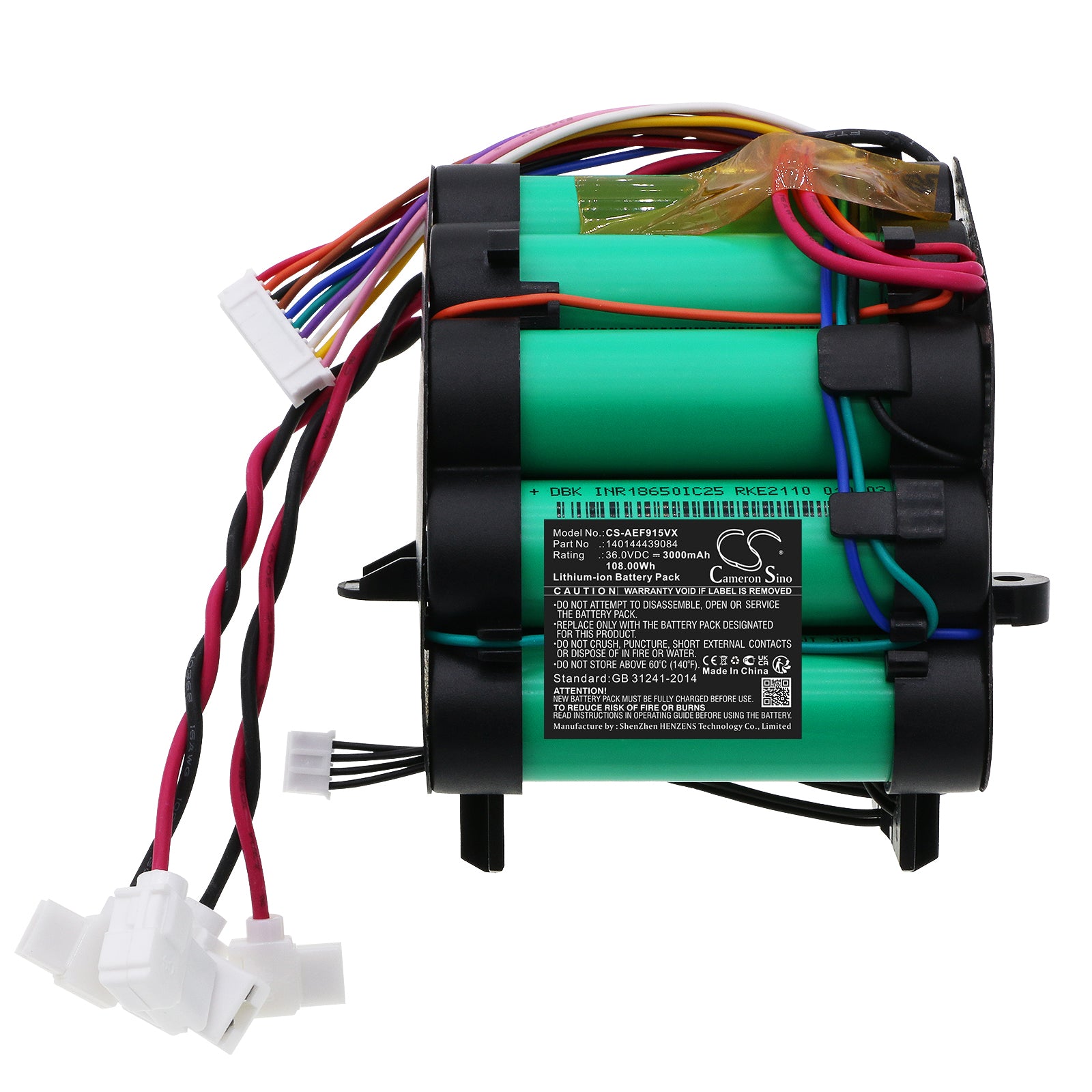 Li-ion, Vacuum Battery fits Aeg Flexlift Pf9, Fx9, 36.0V, 3000mAh Vacuum Cameron Sino Technology Limited