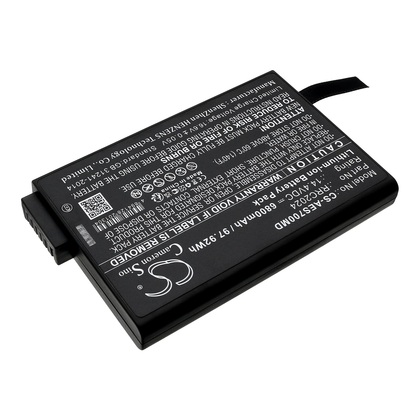 Li-ion, Medical Battery fits Aeonmed Respirator Vg60, Respirator Vg70, 14.4V, 6800mAh Medical Cameron Sino Technology Limited