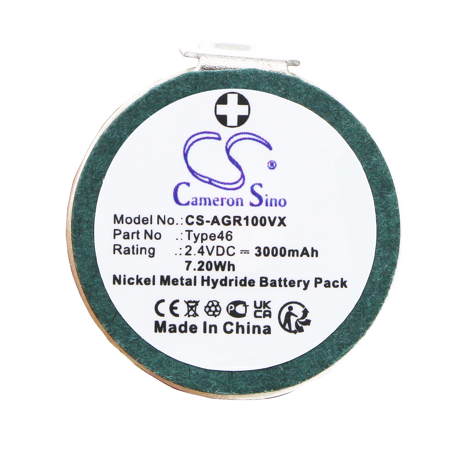 Ni-MH, Vacuum Battery fits Aeg Junior 1000, 2.4V, 3000mAh Vacuum Cameron Sino Technology Limited