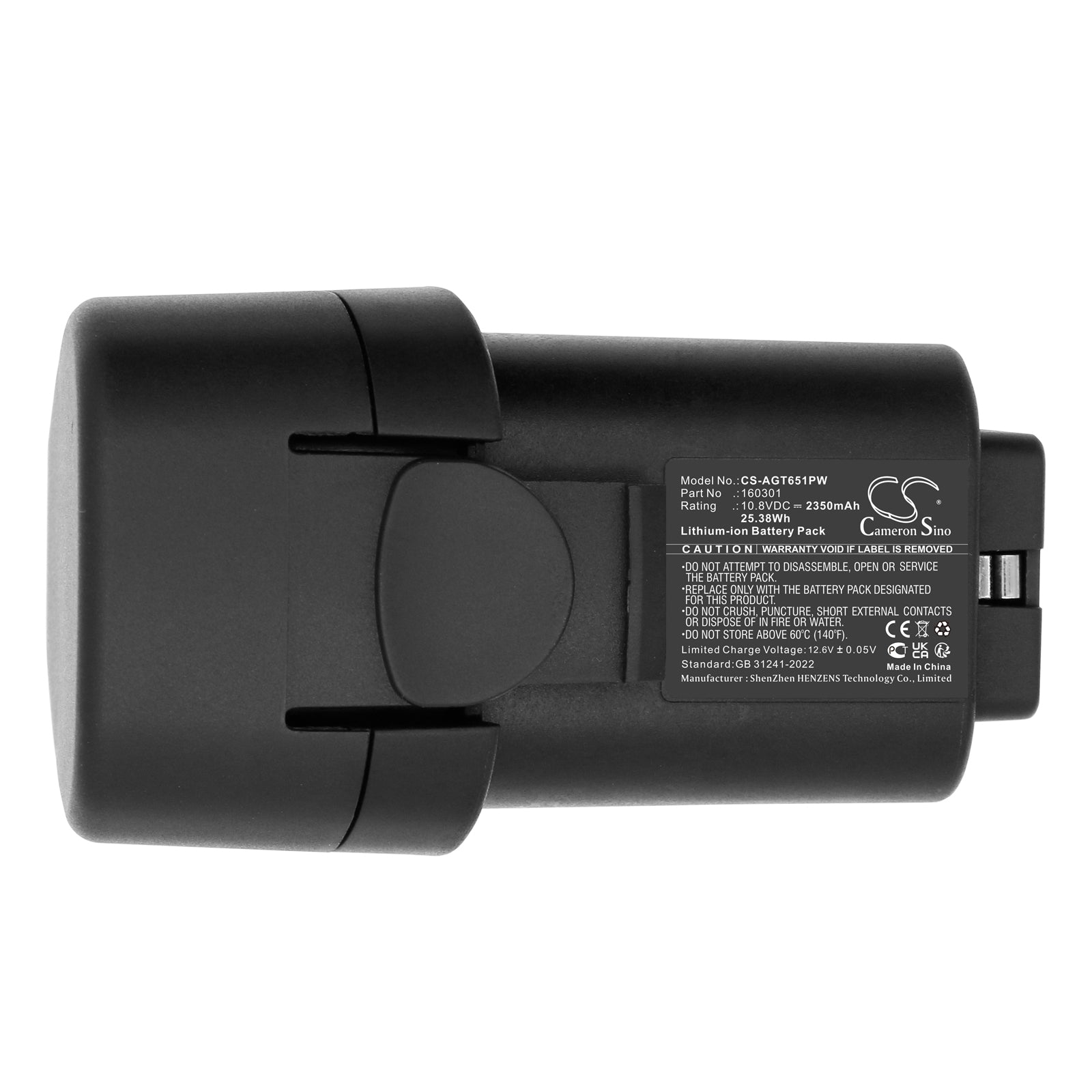 10.8V, Li-ion, 2350mAh, Battery fits Aesculap GT651, 25.38Wh Shaver Cameron Sino Technology Limited