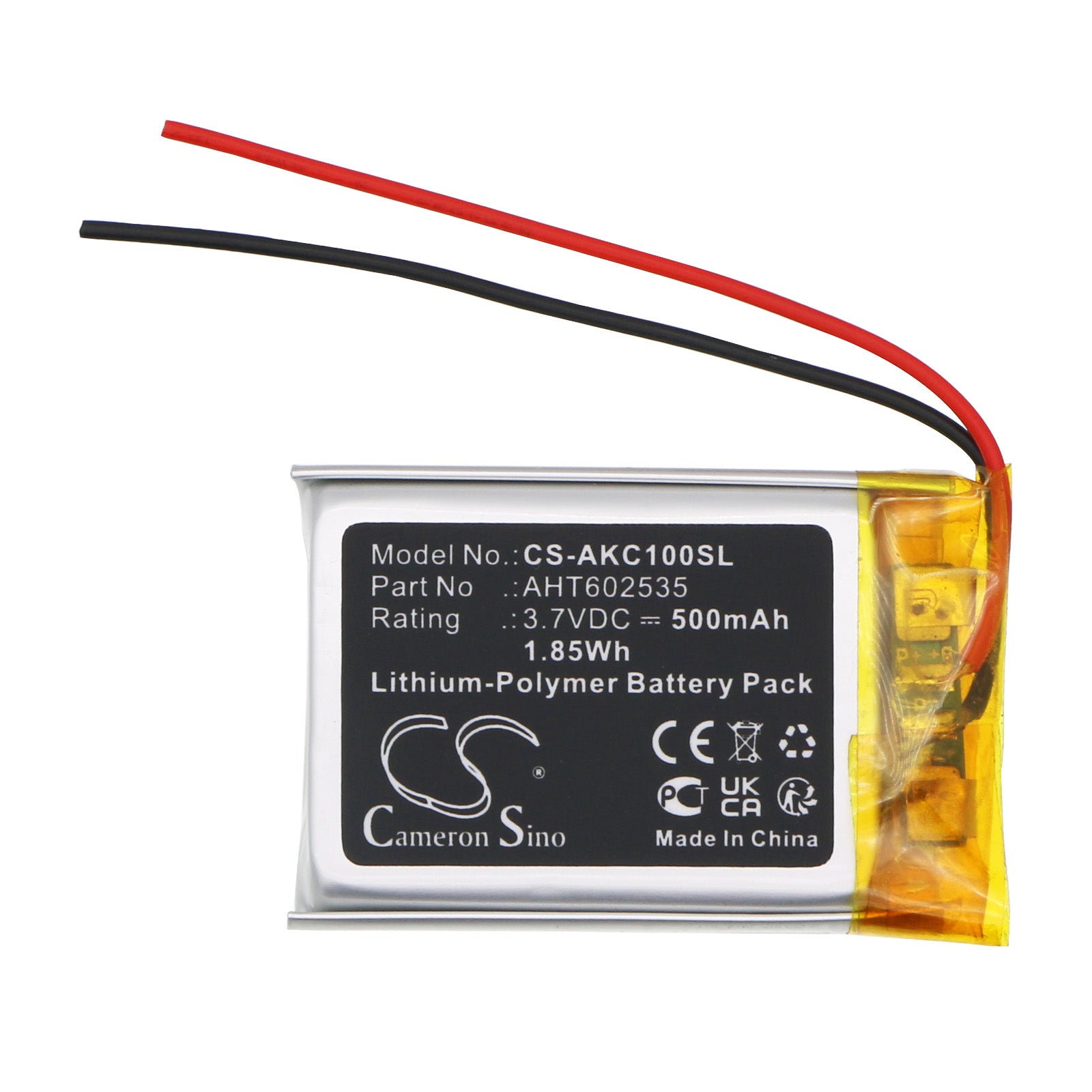Li-Polymer, Robot Battery fits Anki Cozmo Robot, Vector Robot, 3.7V, 500mAh Robot Cameron Sino Technology Limited