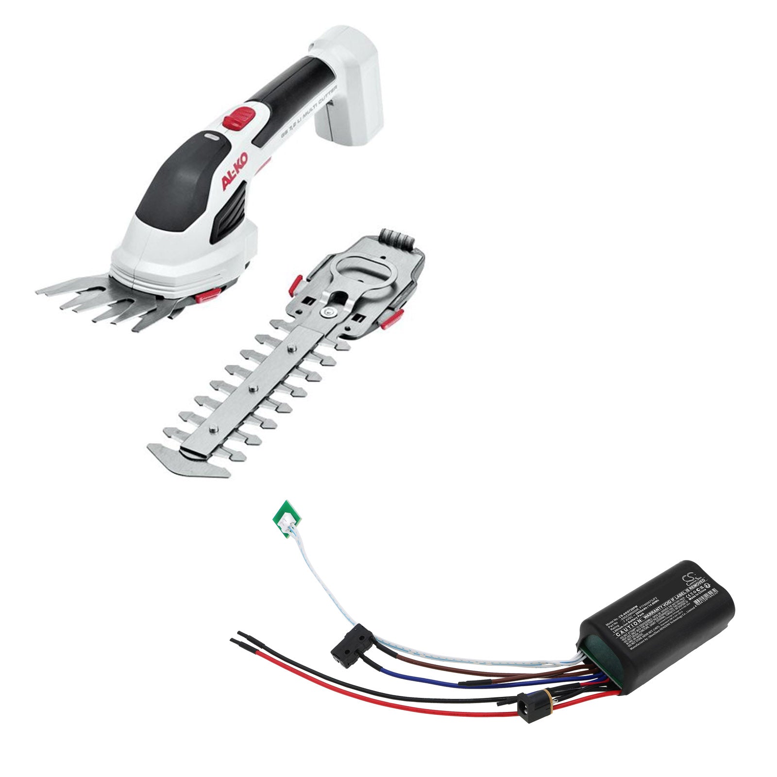Li-ion, Gardening Tools Battery fits Al-ko 113 371, G1821825, 7.4V, 2000mAh Gardening Tools Cameron Sino Technology Limited