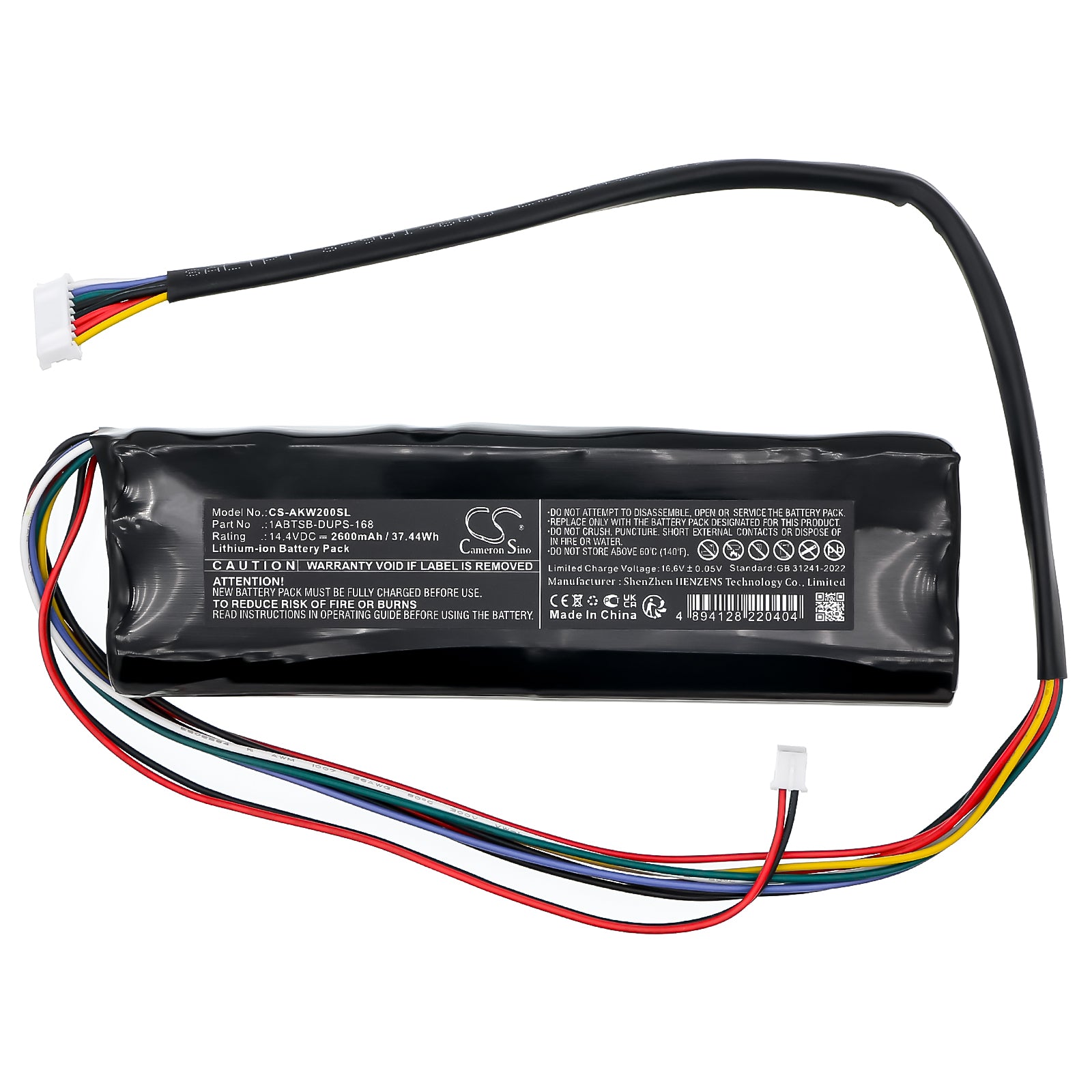 14.4V, Li-ion, 2600mAh, Battery fits Akai LIVE II, MPC Live, 37.44Wh Amplifier Cameron Sino Technology Limited