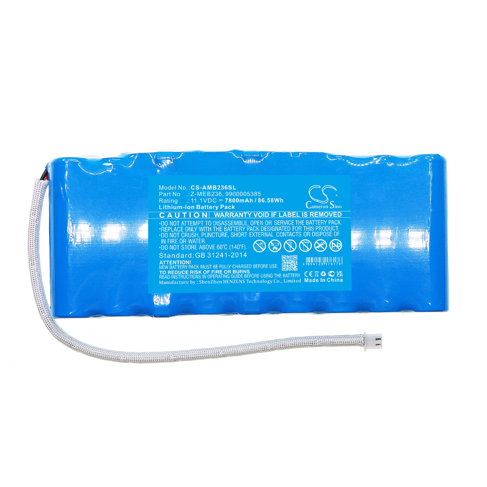 Li-ion, Lighting & Studio Battery fits American Dj Jelly Go Par64 Rgba, Mega Go Par64 Rgba, 11.1V, 7800mAh Lighting & Studio Cameron Sino Technology Limited
