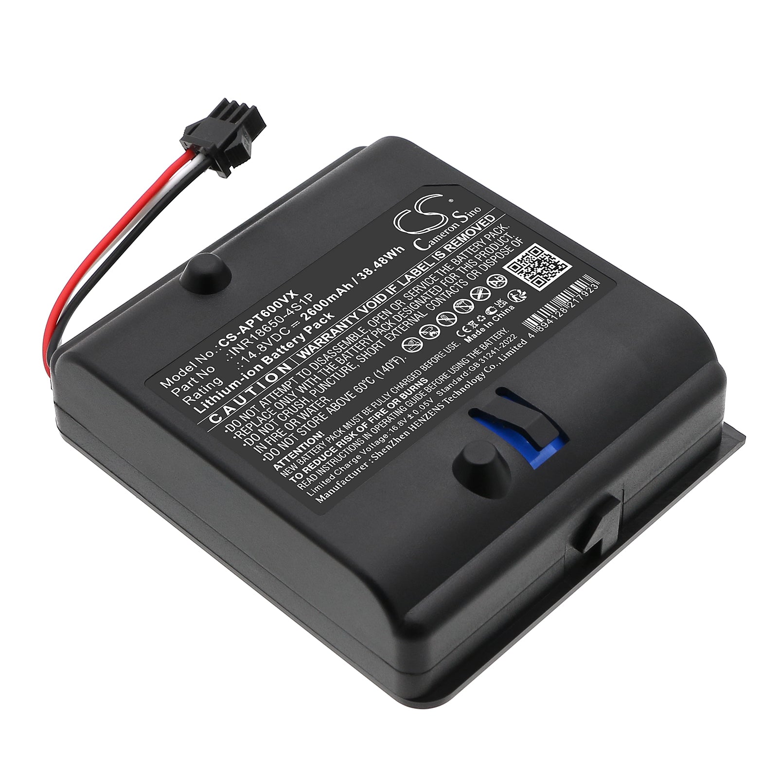 14.8V, Li-ion, 2600mAh, Battery fits Aiper MT600, 38.48Wh Robotic Pool Cleaner Cameron Sino Technology Limited