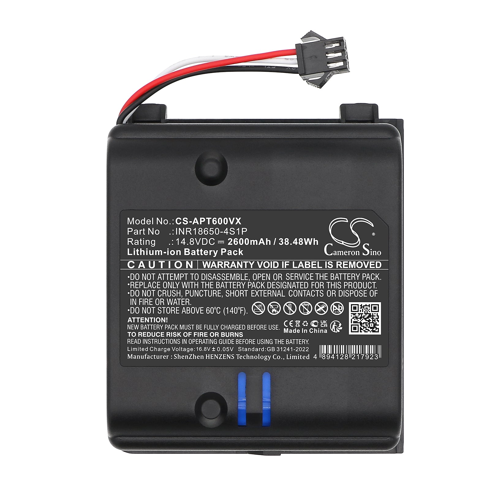 14.8V, Li-ion, 2600mAh, Battery fits Aiper MT600, 38.48Wh Robotic Pool Cleaner Cameron Sino Technology Limited