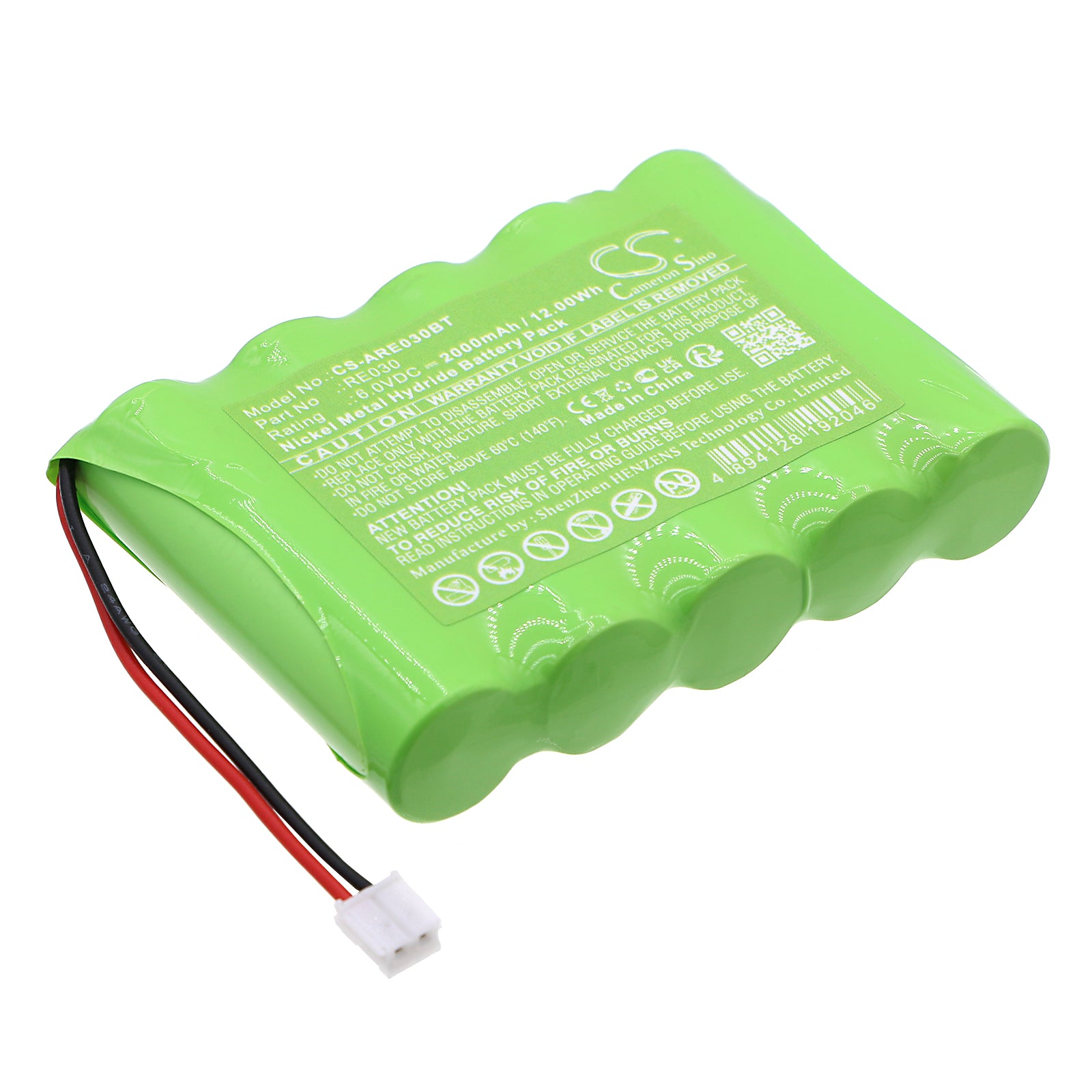 Ni-MH, Alarm System Battery fits Alula Repeater, Translator, 6.0V, 2000mAh Alarm System Cameron Sino Technology Limited