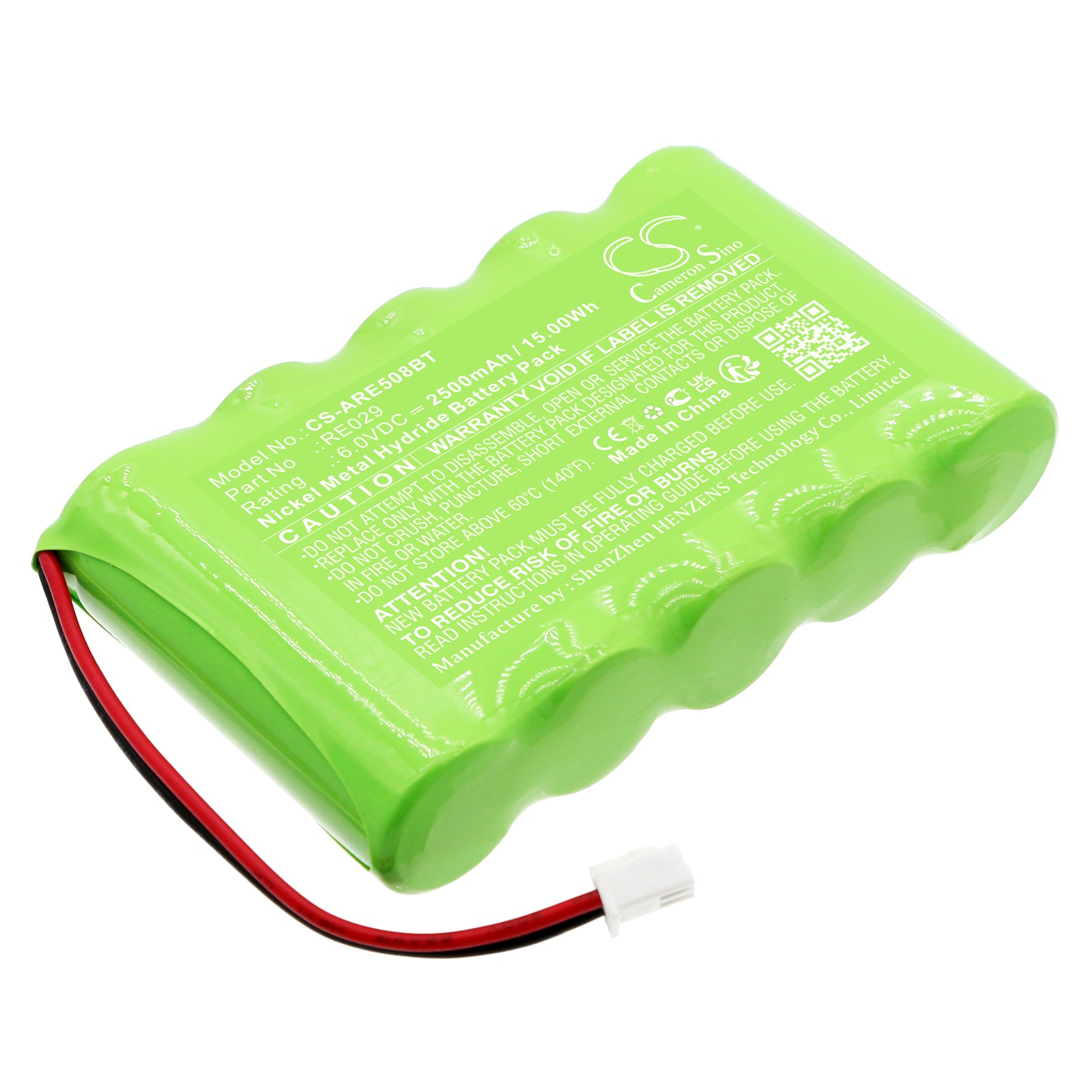 Ni-MH, Alarm System Battery fits Helix Alarm Panel, Alula Connect+ Control Panel, 6.0V, 2500mAh Alarm System Cameron Sino Technology Limited