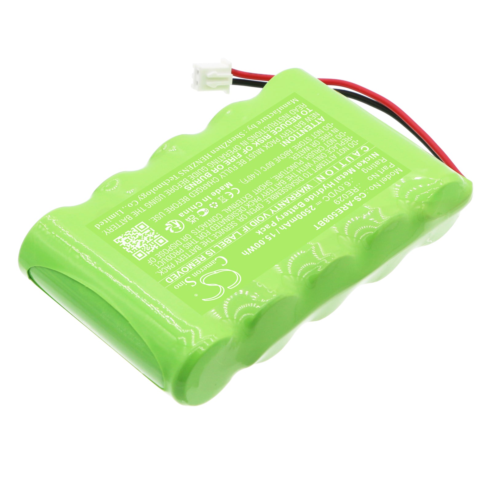 Ni-MH, Alarm System Battery fits Helix Alarm Panel, Alula Connect+ Control Panel, 6.0V, 2500mAh Alarm System Cameron Sino Technology Limited