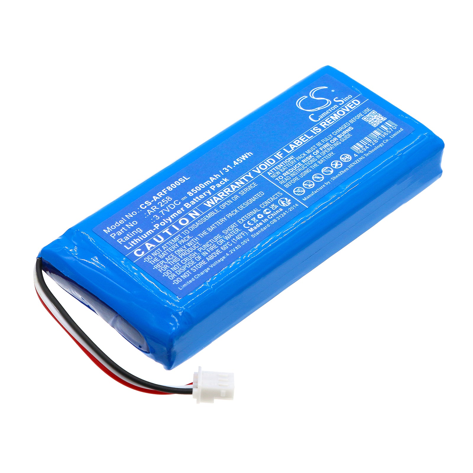 Li-Polymer, Equipment, Survey, Test Battery fits Aaronia Hf-8000, Spectran V5, 3.7V, 8500mAh Equipment, Survey, Test Cameron Sino Technology Limited