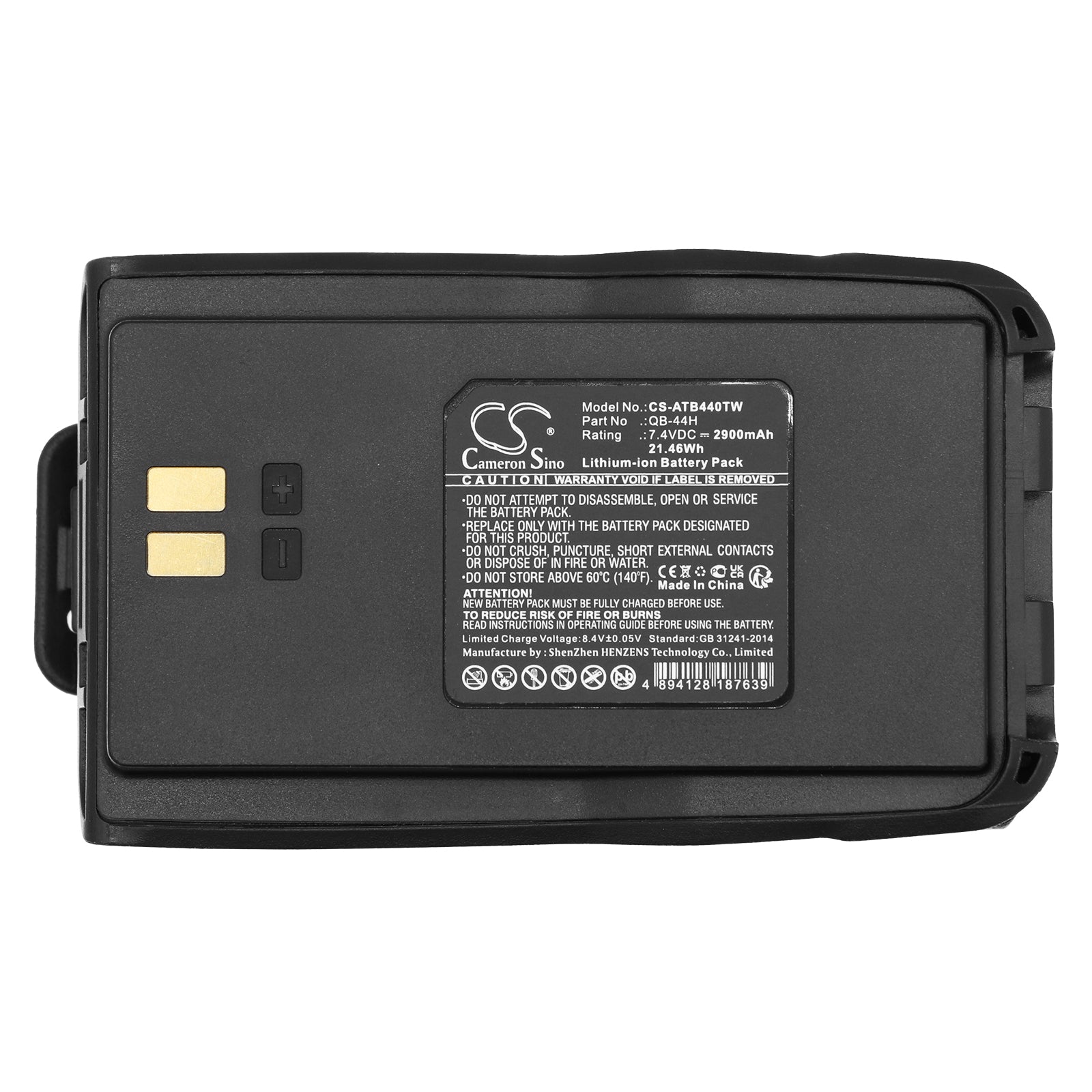 Li-ion, Two-Way Radio Battery fits Anytone At-d780, At-d868uv, 7.4V, 2900mAh Two-Way Radio Cameron Sino Technology Limited