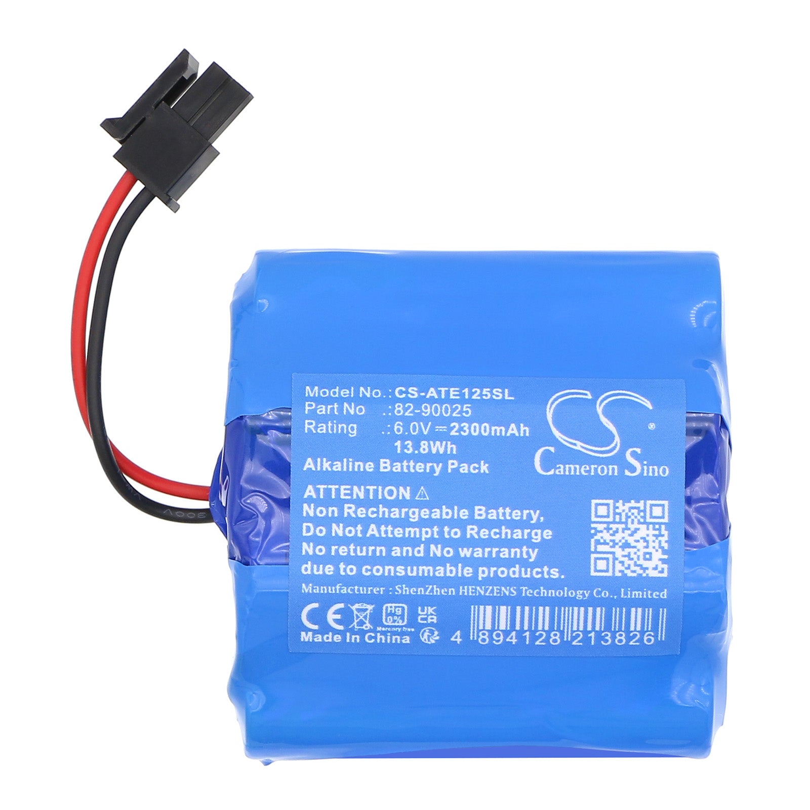6V, Alkaline, 2300mAh, Battery fits ATS Electro-Lube 125cc Ultimate Luber, 60cc Ultimate Luber, 13.8Wh Equipment, Survey, Test Cameron Sino Technology Limited