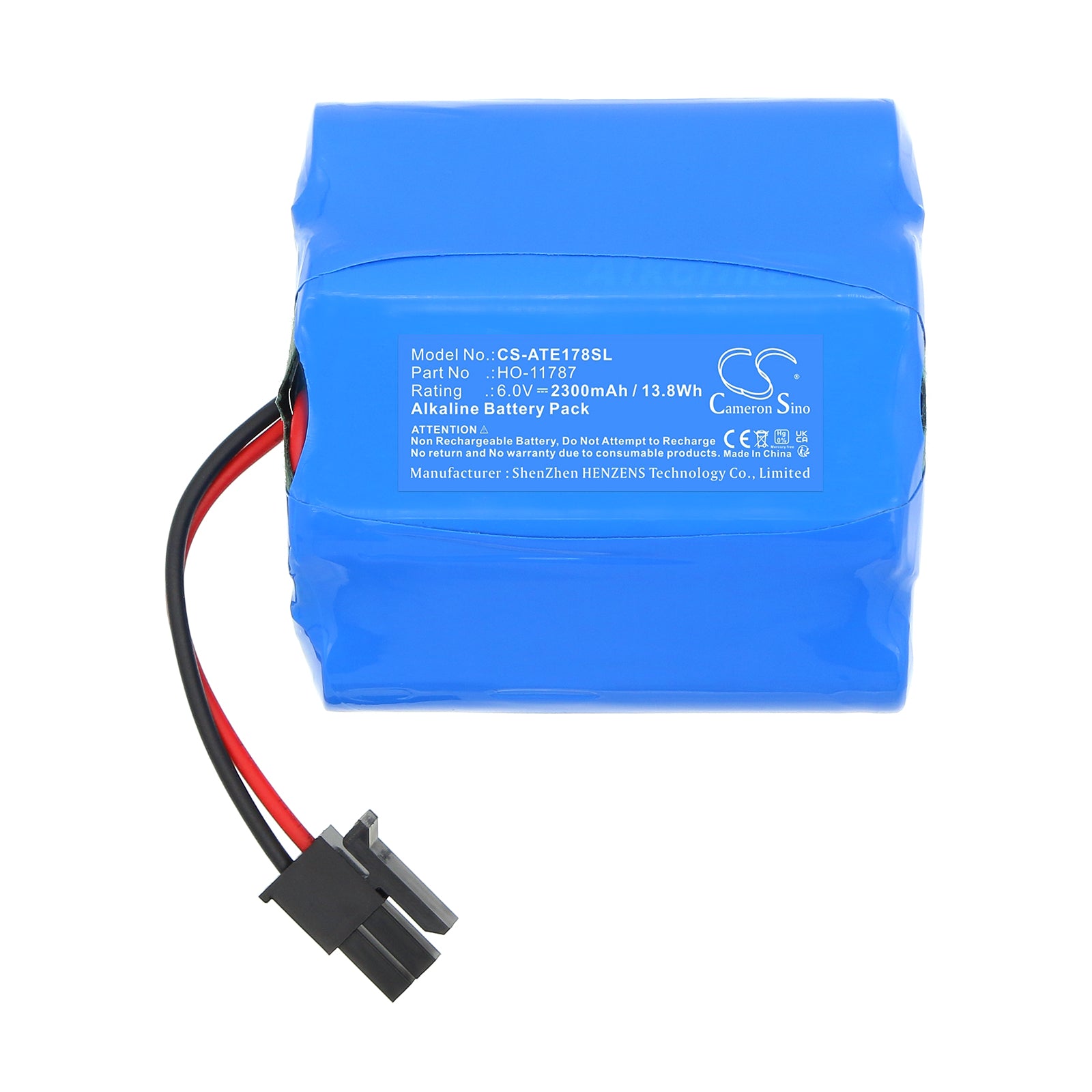 6V, Alkaline, 2300mAh, Battery fits ATS Electro-Lube MD125, 13.8Wh Equipment, Survey, Test Cameron Sino Technology Limited