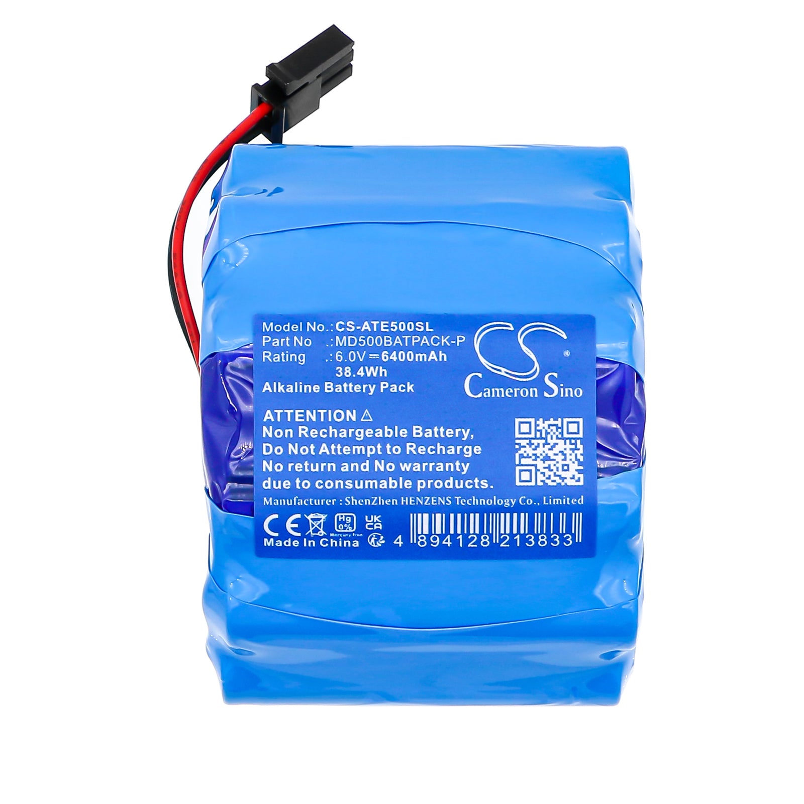 6V, Alkaline, 6400mAh, Battery fits ATS Electro-Lube 250 Ultimate luber, 500 Ultimate luber, 38.4Wh Equipment, Survey, Test Cameron Sino Technology Limited