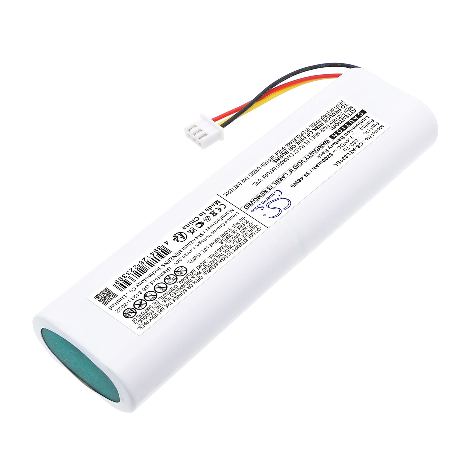 7.4V, Li-ion, 5200mAh, Battery fits Anritsu S331L, 38.48Wh Equipment, Survey, Test Cameron Sino Technology Limited